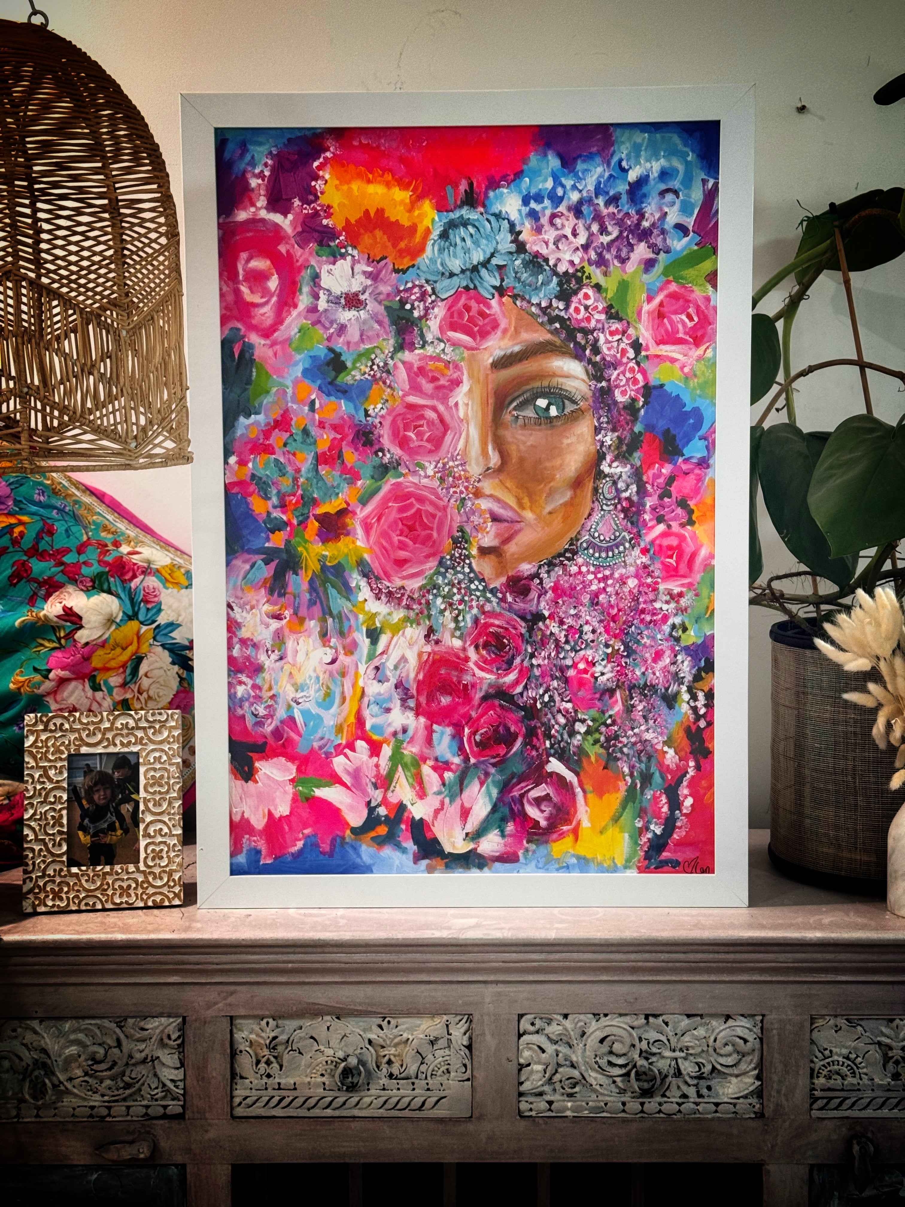 Artwork Print - Flower Face