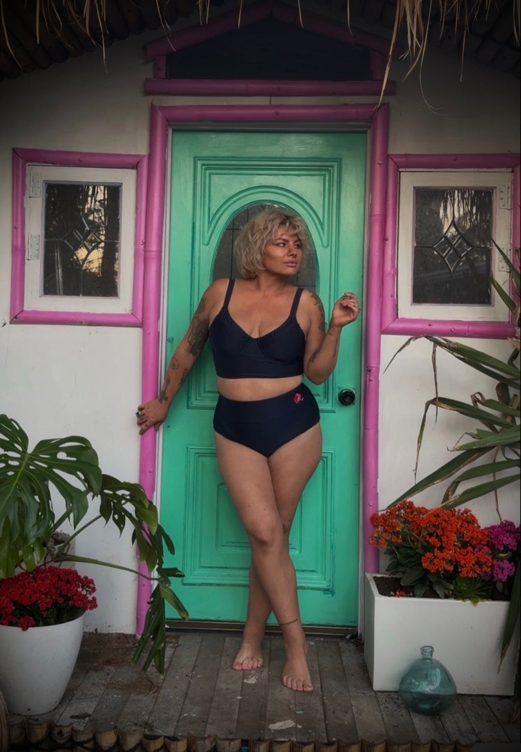 FEVER - Satin Bum Junkies Bralette - Indigo