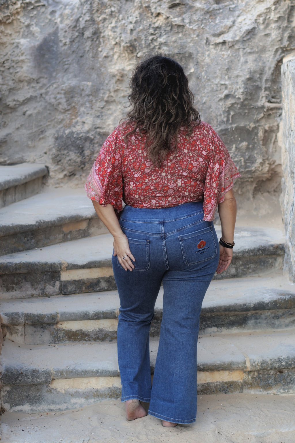 Flare Leg Rogues - Washed Denim