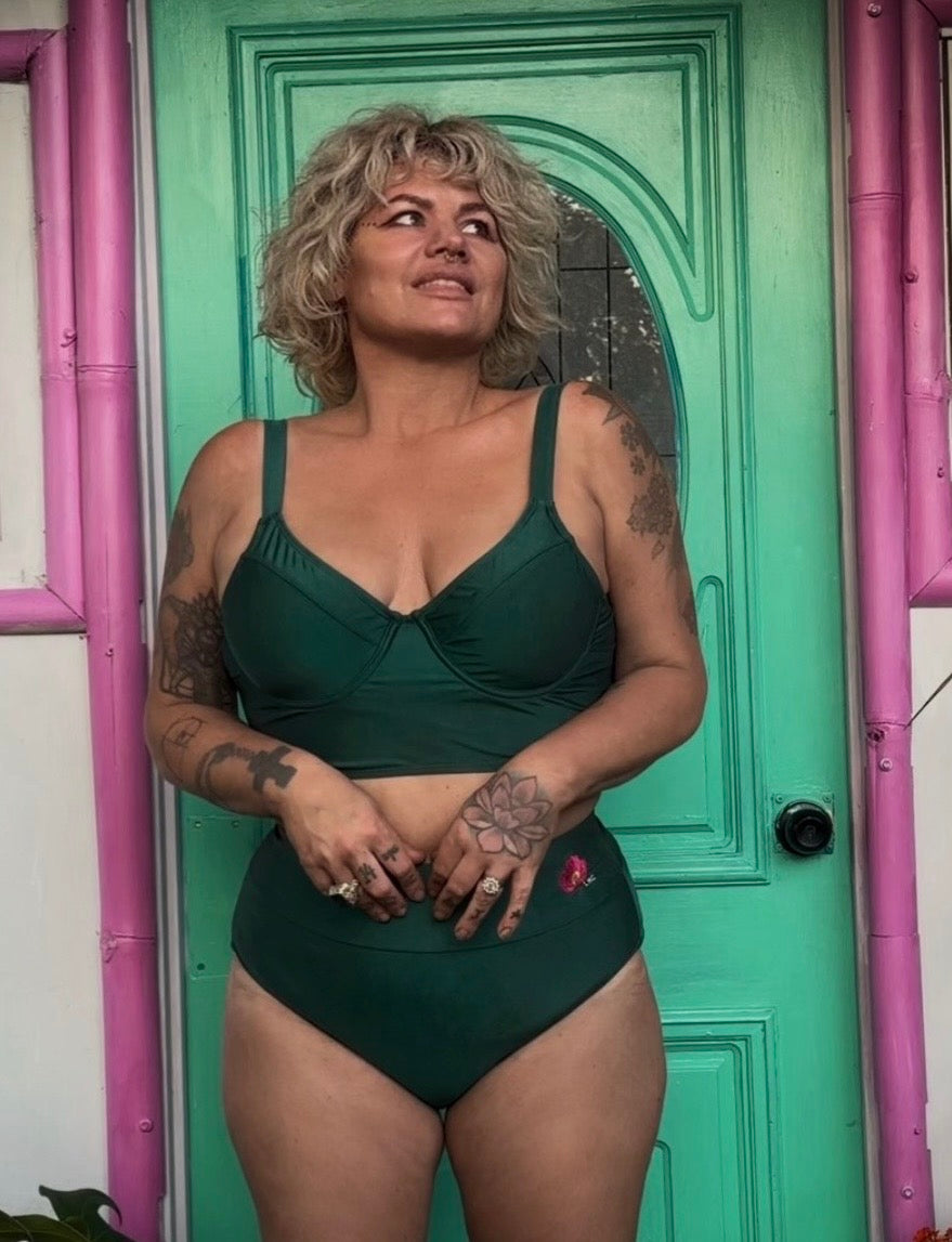 FEVER - Satin Bum Junkies Undies - Emerald
