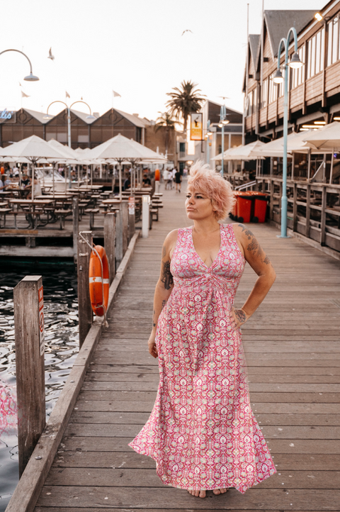Tempers and Tides Dress - Pink