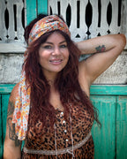 Double Knotted Headband - Vintage Flora