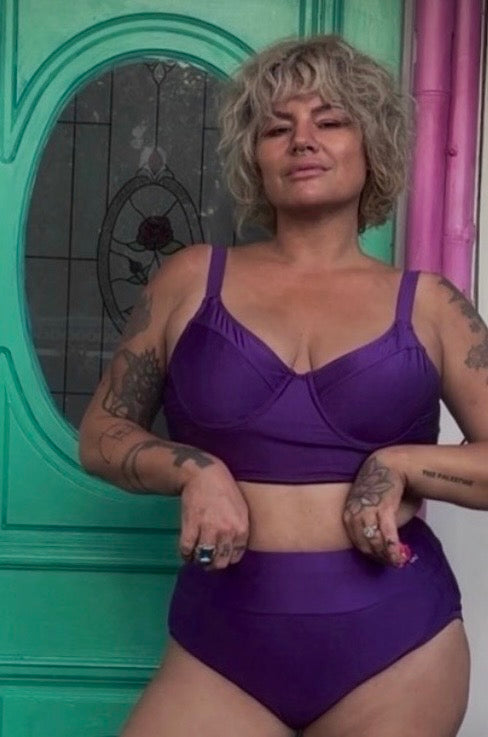 FEVER - Satin Bum Junkies Undies - Violet