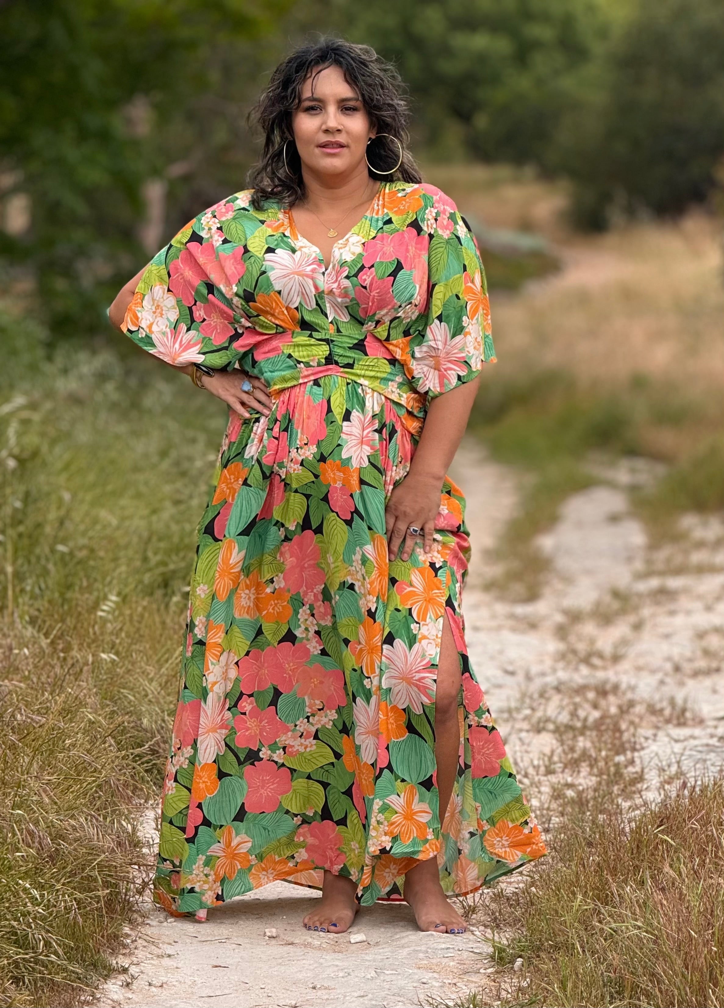 Goddess Dress - Peaches and Palms