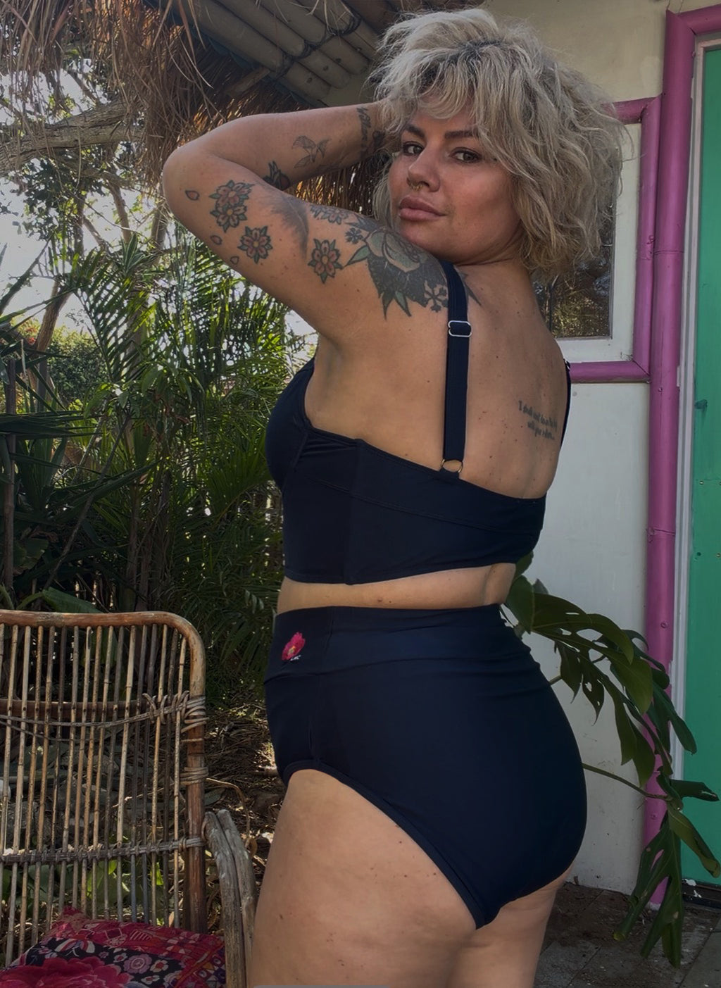 FEVER - Satin Bum Junkies Undies - Indigo