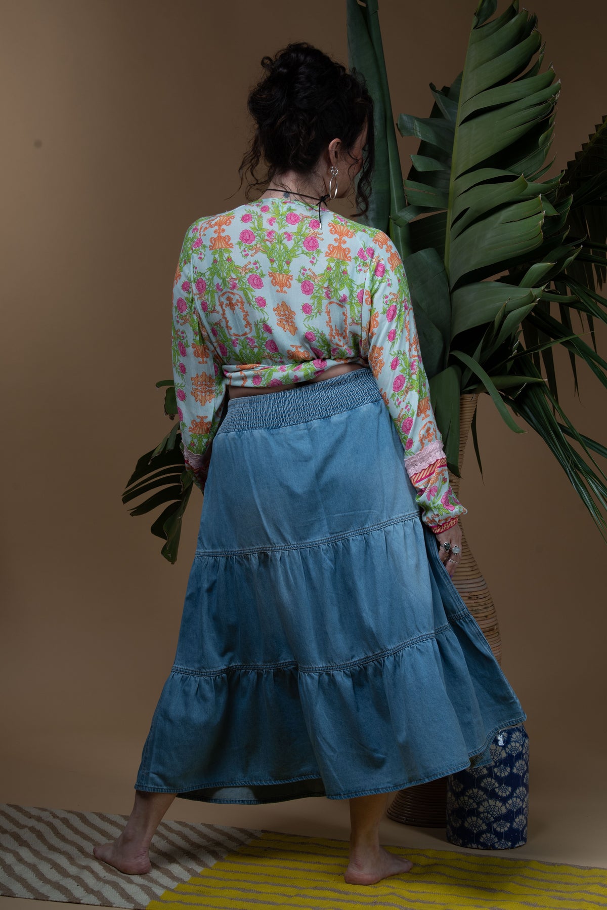 Angie Denim Maxi Skirt
